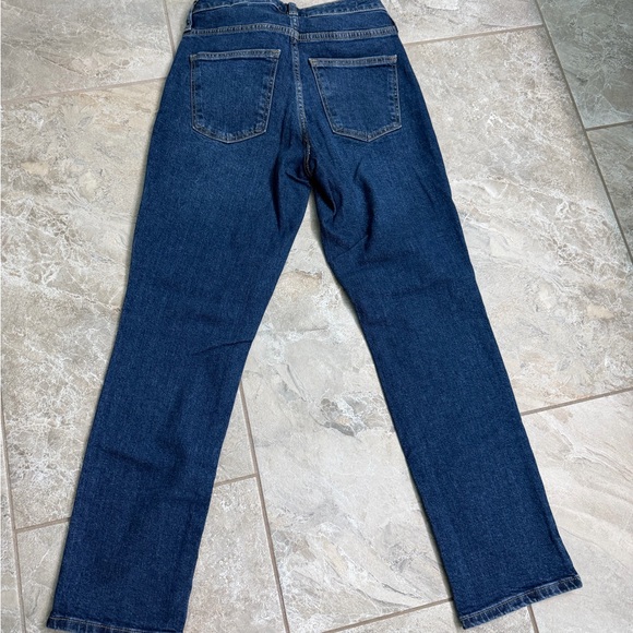 Universal Thread Women’s Dark Blue High Rise Straight Jeans Size 00/24R - Picture 3 of 6